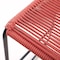 Armen Living Shasta 30" Outdoor Metal and Brick Red Rope Stackable Barstool, PK2 LCSTBABLBRK30 - alternate 5